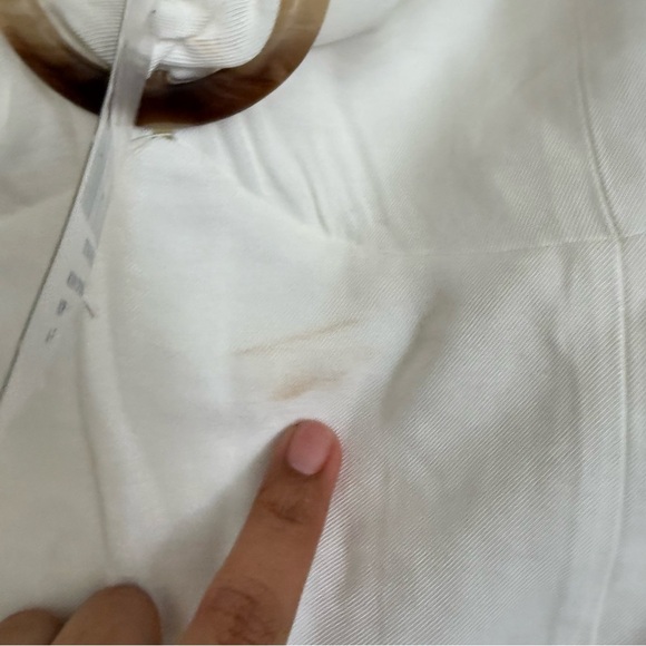 FOREVER 21 Women White Solid Puff Sleeved Top with Gathers - Picture 11 of 11